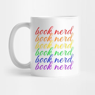 Rainbow Book Nerd Mug